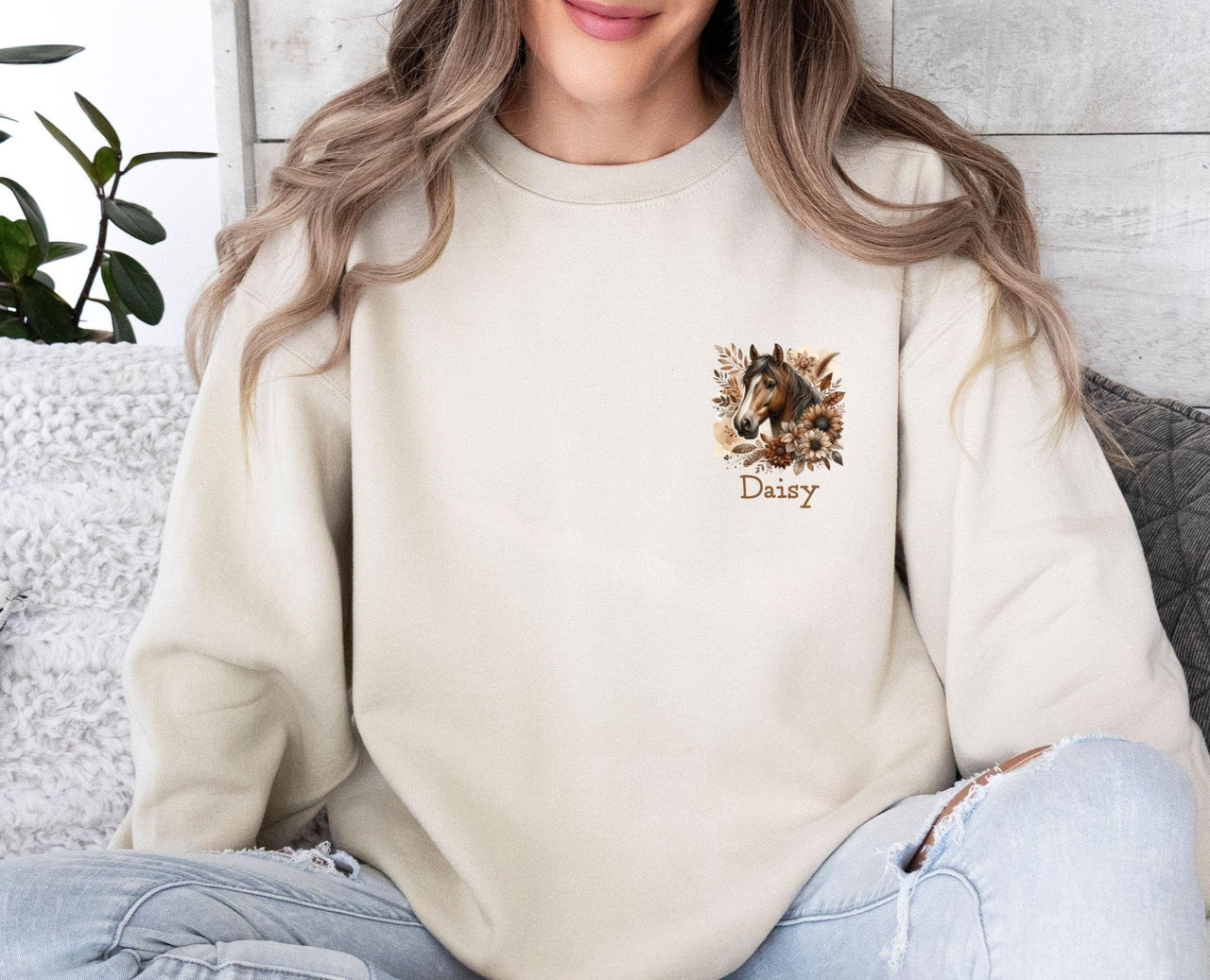 Horse Sweatshirt - lismoreboutique - Sweatshirt - Custom_Horse_Gift