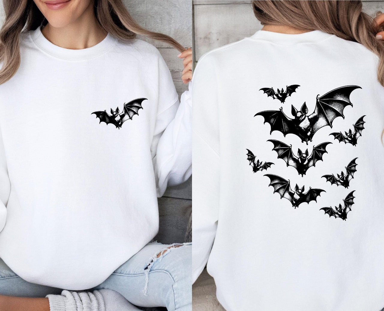 Halloween Bat Sweatshirt - lismoreboutique - Sweatshirt - bat_sweatshirt