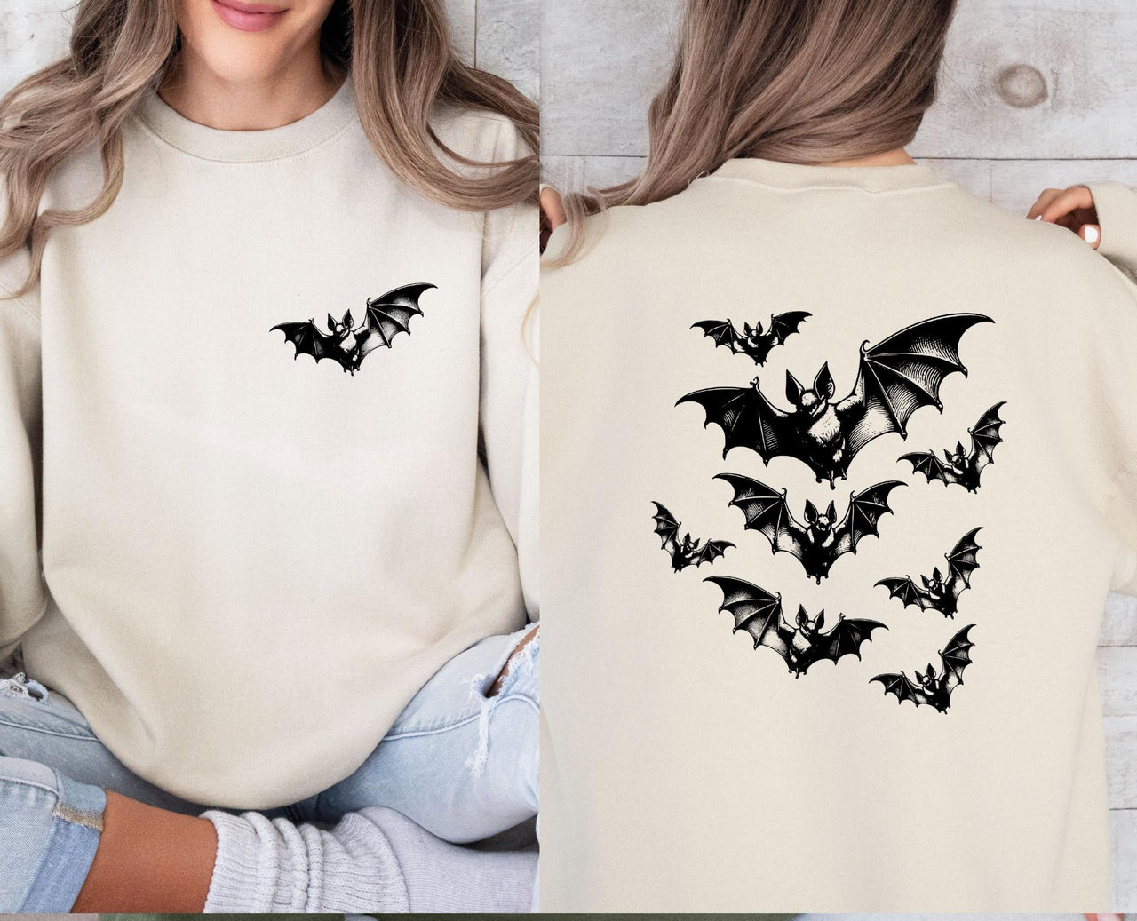 Halloween Bat Sweatshirt - lismoreboutique - Sweatshirt - bat_sweatshirt