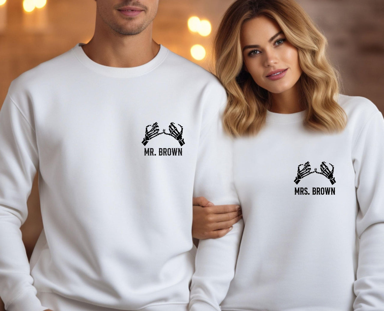 Gothic Wedding Sweatshirt - lismoreboutique - Sweatshirt - bride_and_groom_top