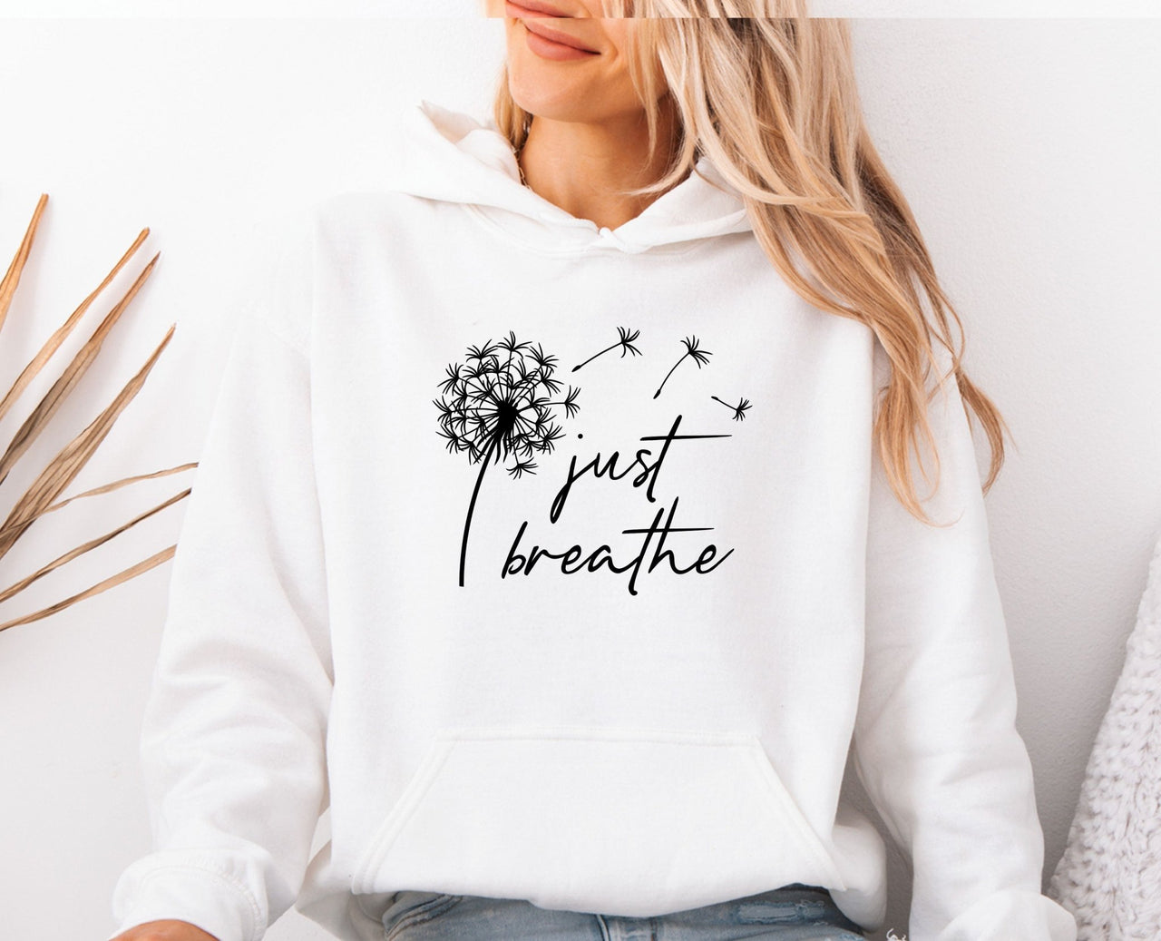 Just Breathe Hoodie - Lismore Boutique - Hoodie - cute_yoga_gifts