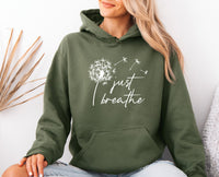 Thumbnail for Just Breathe Hoodie - Lismore Boutique - Hoodie - cute_yoga_gifts