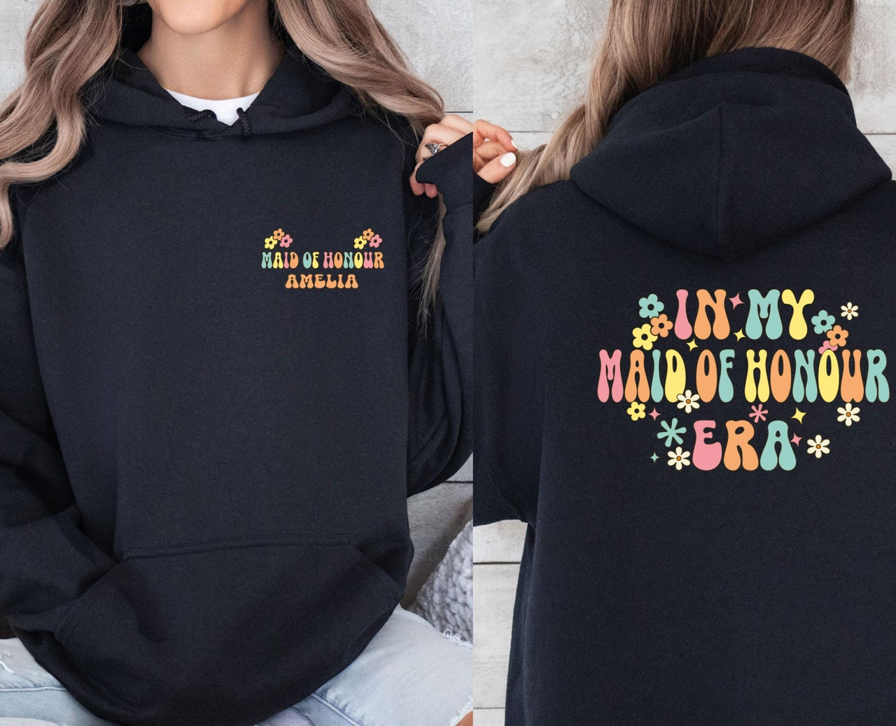 Maid Of Honour Hoodie - lismoreboutique - Hoodie - Bachelorette_Party