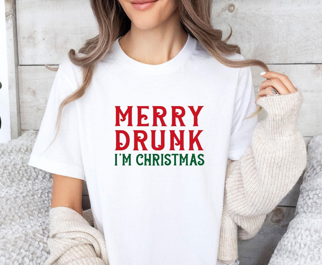 Merry and Drunk Shirt - lismoreboutique - Unisex T-Shirt - Christmas_Holiday