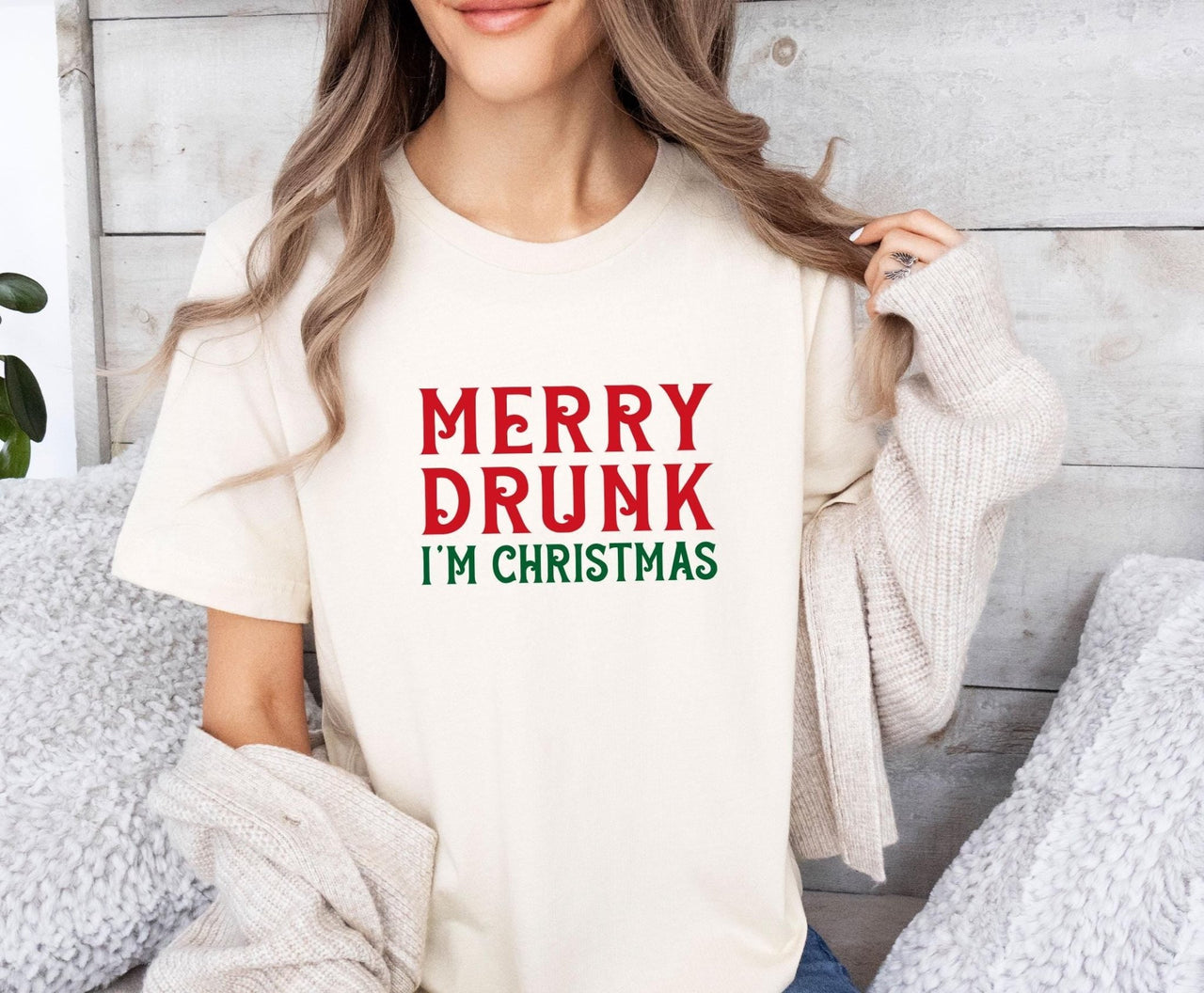 Merry and Drunk Shirt - lismoreboutique - Unisex T-Shirt - Christmas_Holiday