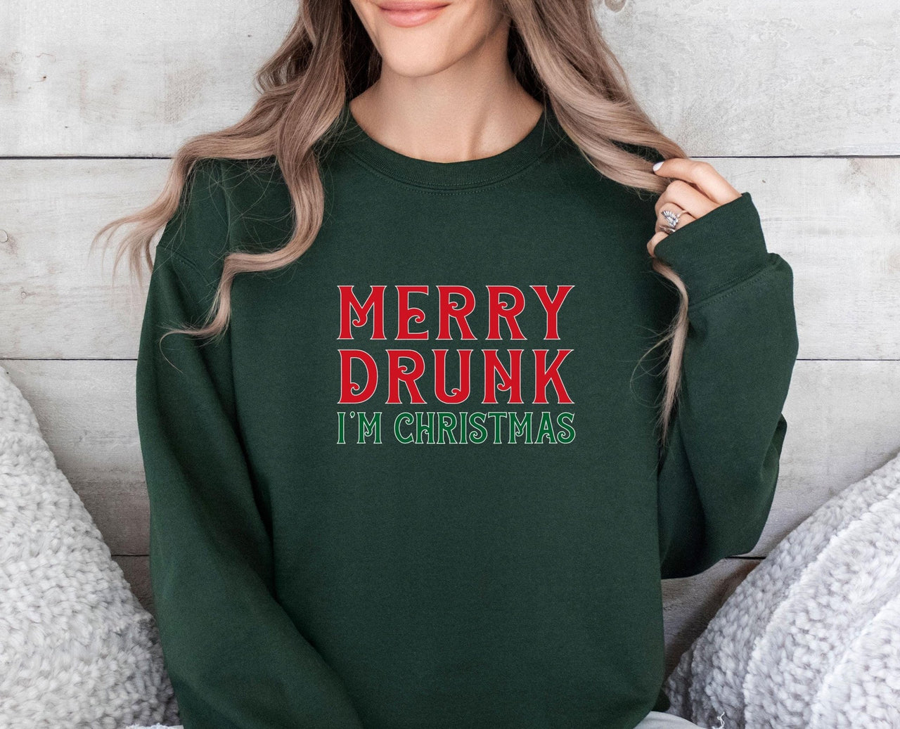 Merry and Drunk Sweatshirt - lismoreboutique - Sweatshirt - christmas_eve_gift