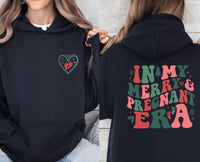 Thumbnail for Merry and Pregnant Hoodie - lismoreboutique - Hoodie - Baby_Announcement