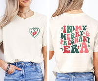 Thumbnail for Merry and Pregnant Shirt - Lismore Boutique - Unisex T-Shirt - baby_reveal_shirt