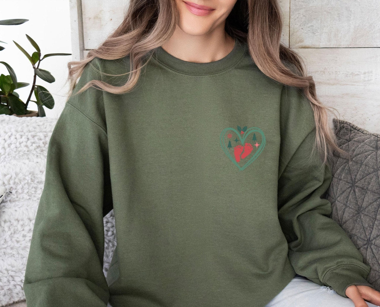 Merry and Pregnant Sweatshirt - Lismore Boutique - Sweatshirt - Baby_Announcement