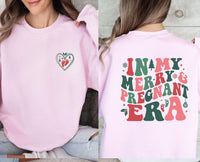 Thumbnail for Merry and Pregnant Sweatshirt - Lismore Boutique - Sweatshirt - Baby_Announcement