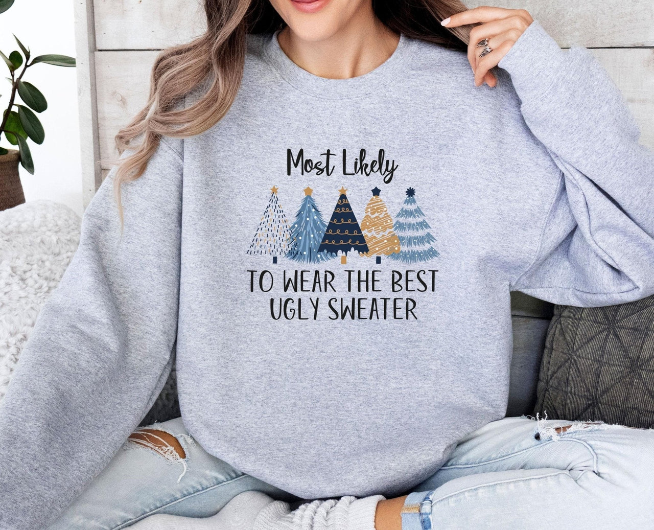 Most Likely Christmas Sweatshirt - Lismore Boutique - Sweatshirt - christmas_eve_gift