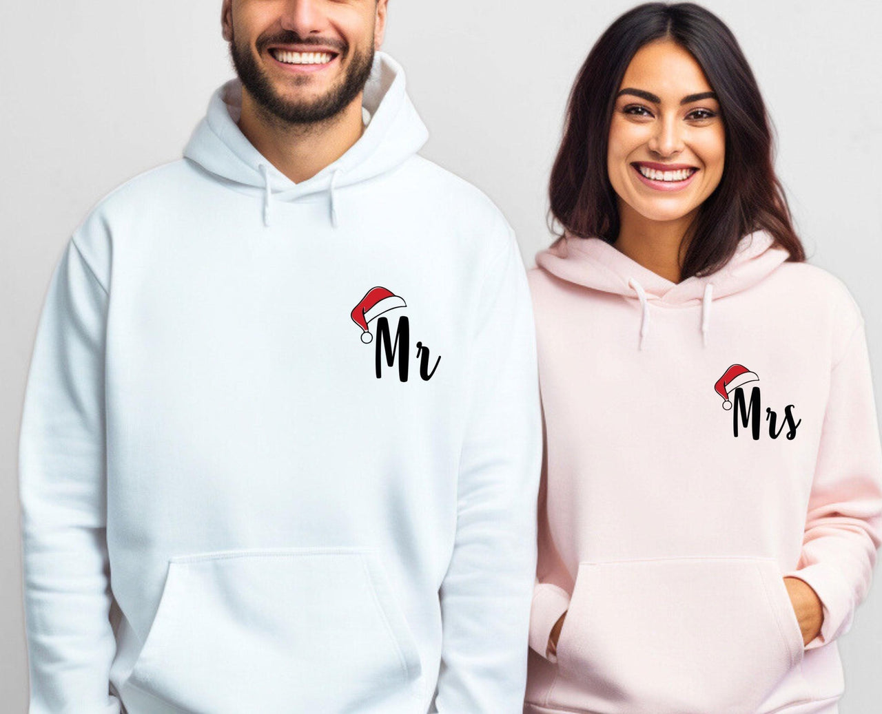 Mr and Mrs Christmas Hoodie - lismoreboutique - Hoodie - christmas_holiday