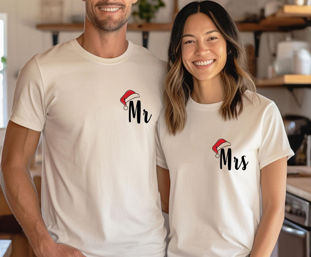 Mr and Mrs Christmas Shirt - lismoreboutique - Unisex T-Shirt - christmas_party