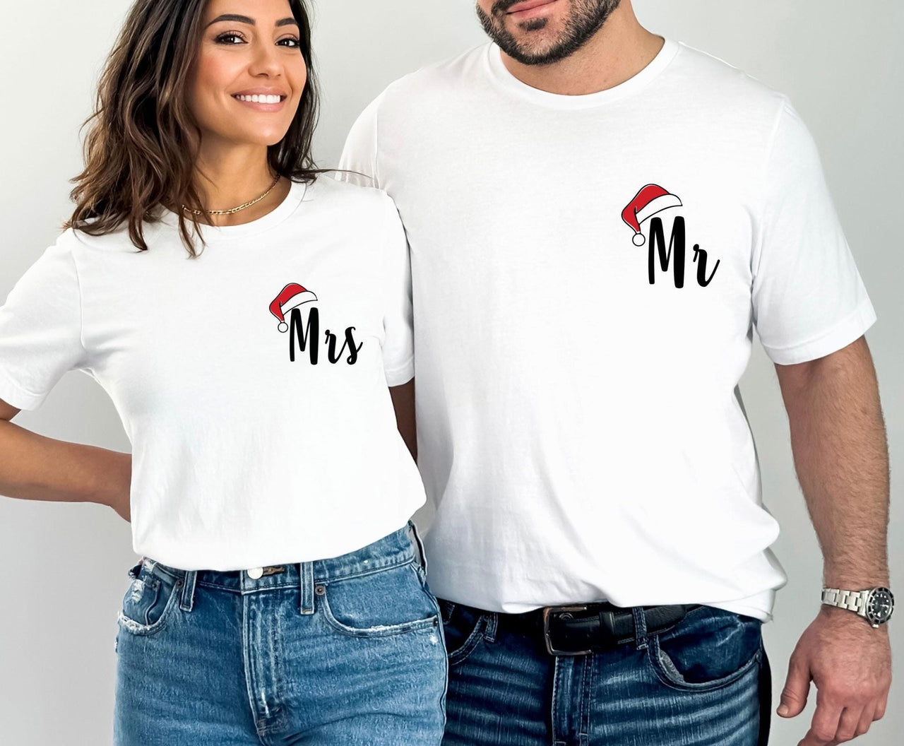 Mr and Mrs Christmas Shirt - lismoreboutique - Unisex T-Shirt - christmas_party