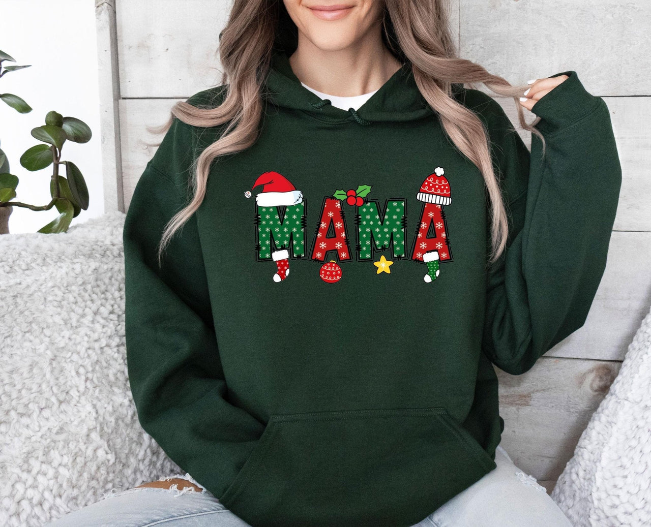 Mum Christmas Hoodie - lismoreboutique - Hoodie - christmas_party_top