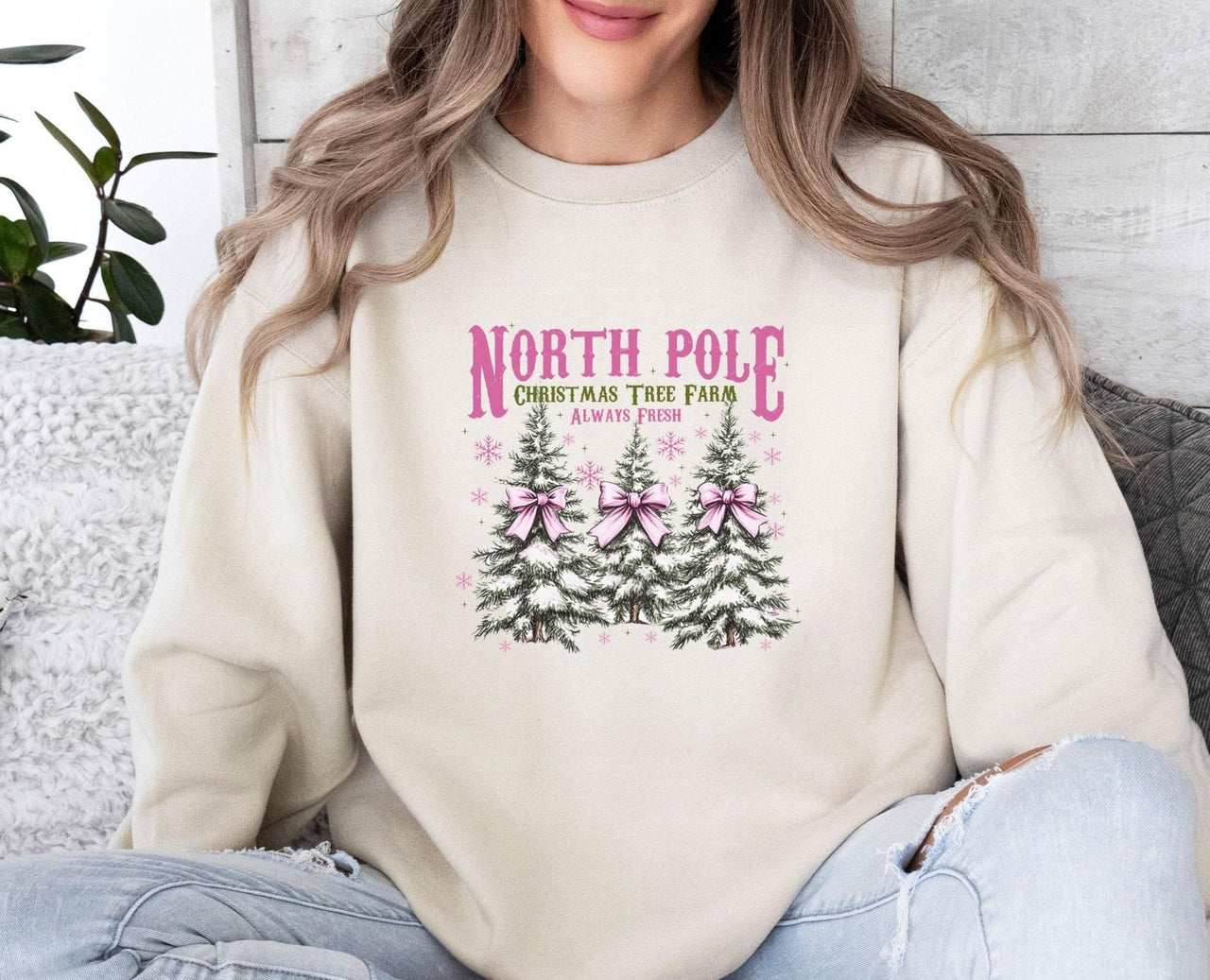 North Pole Sweatshirt - Lismore Boutique - Sweatshirt - christmas_crewneck