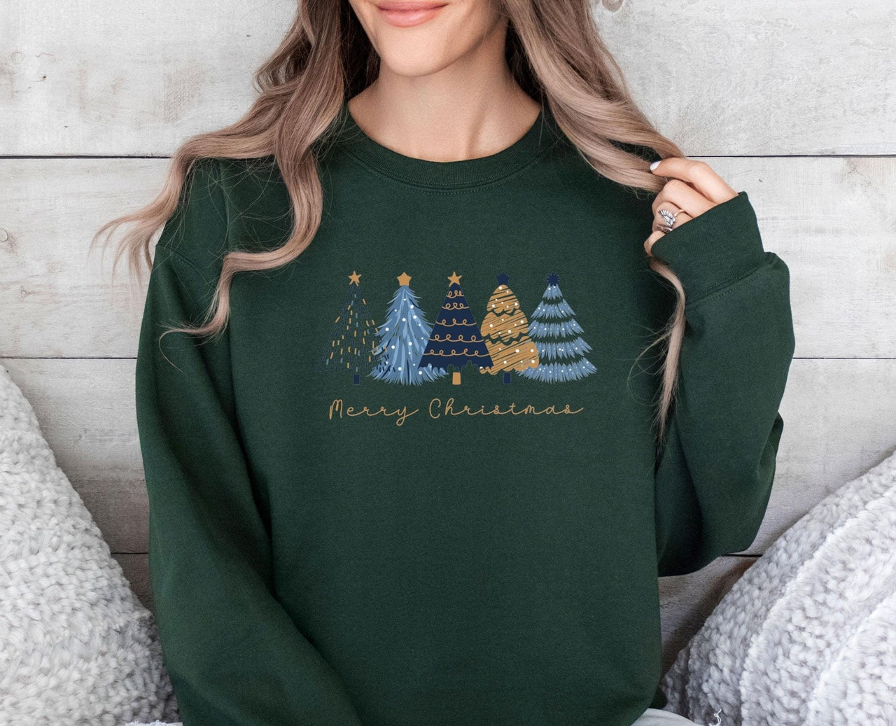 Pine Tree Sweatshirt - Lismore Boutique - Sweatshirt - christmas_crewneck