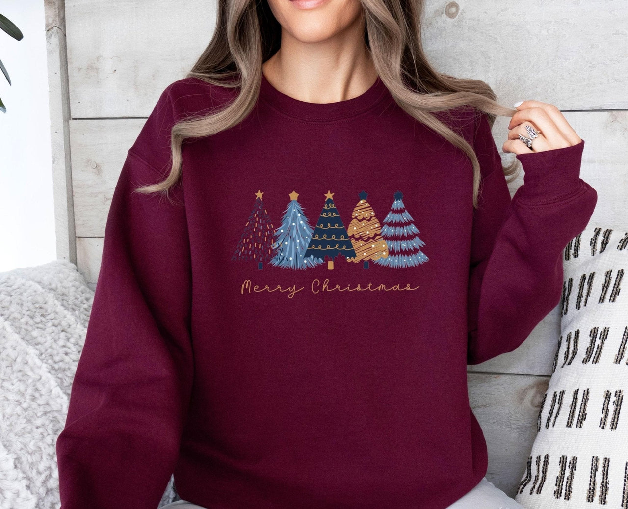 Pine Tree Sweatshirt - Lismore Boutique - Sweatshirt - christmas_crewneck