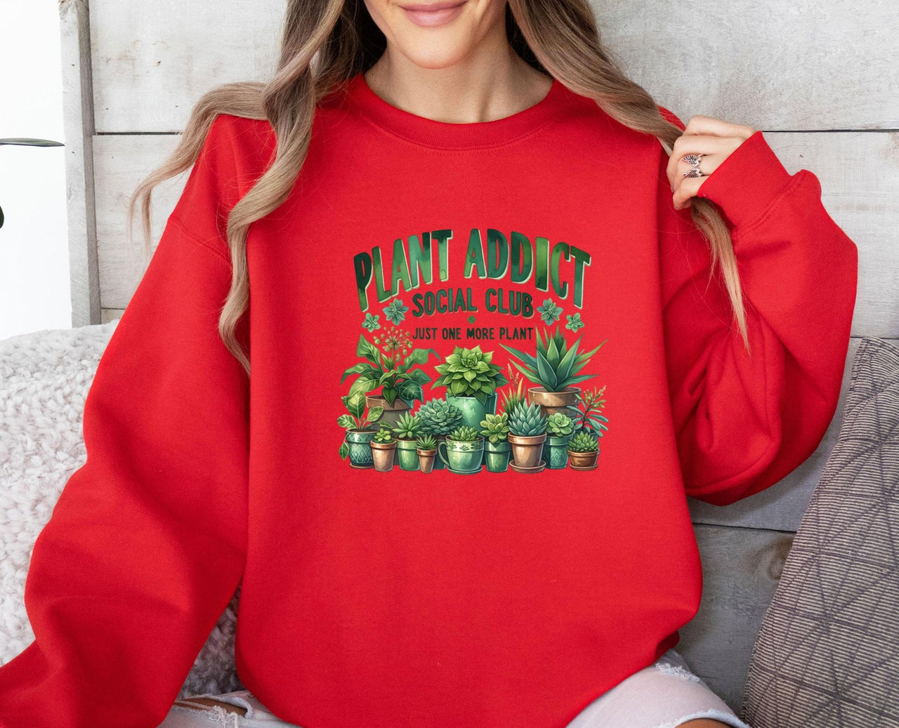 Plant Addict Sweatshirt - lismoreboutique - Sweatshirt - botanical_sweatshirt