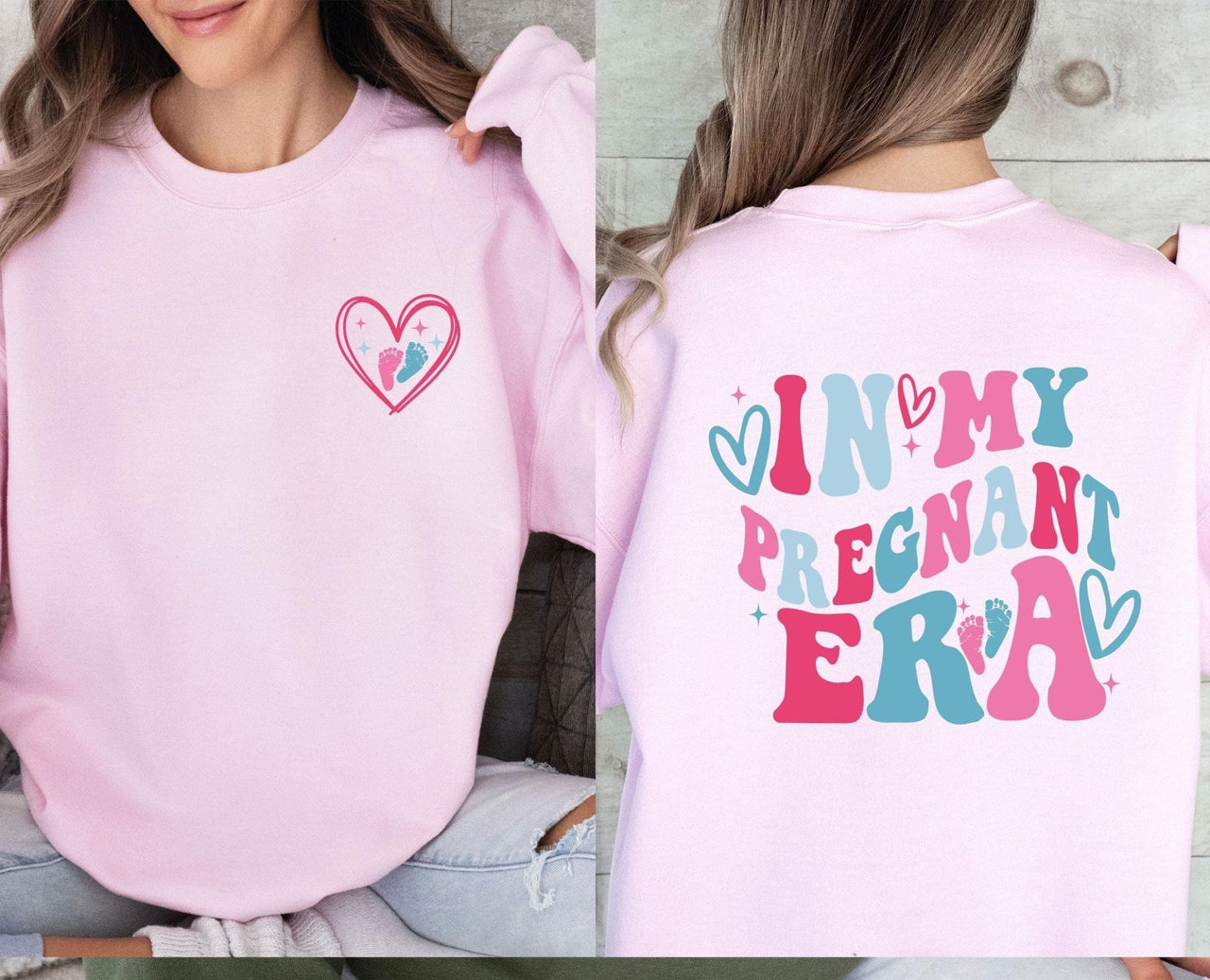 Pregnant Era Sweatshirt - Lismore Boutique - Sweatshirt - Baby_Announcement