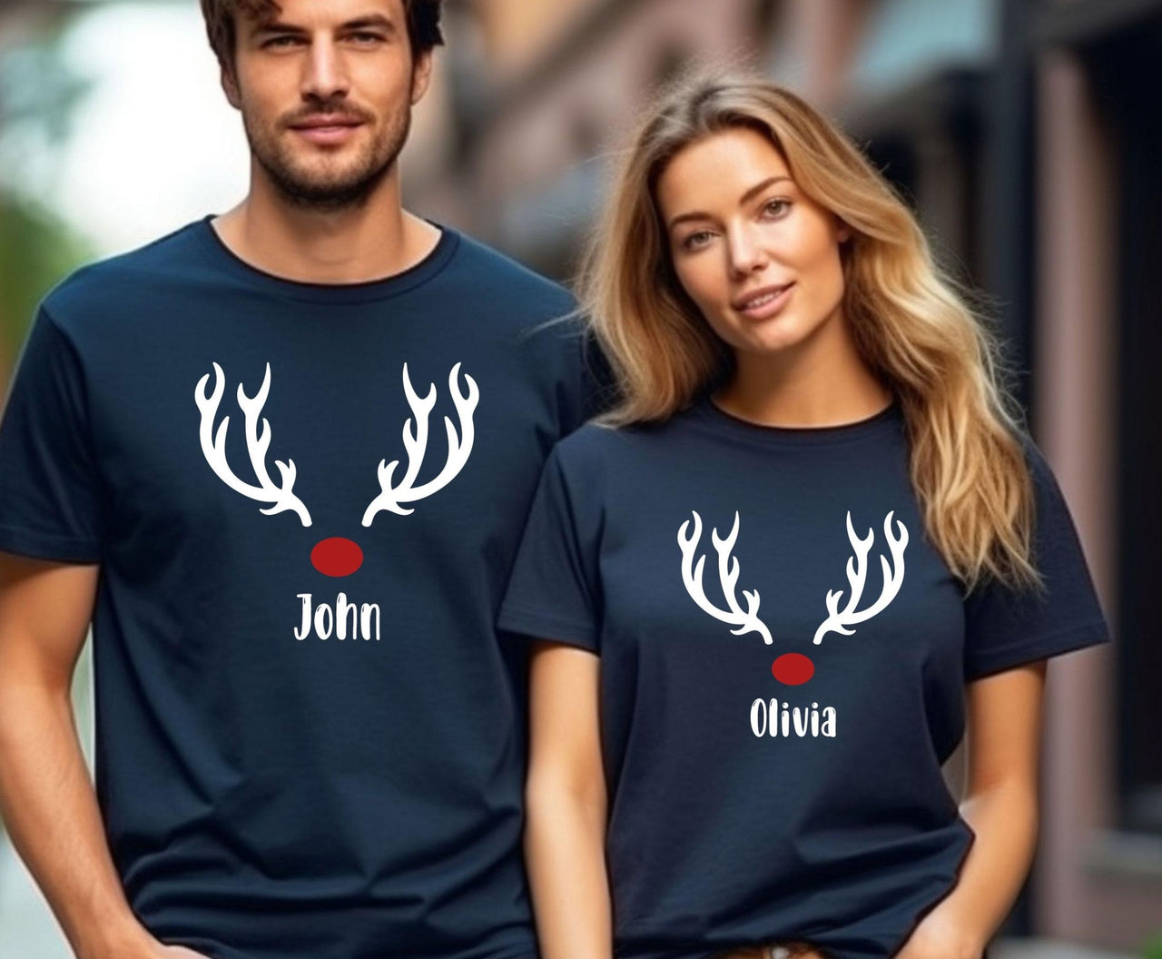 Reindeer Christmas Shirt - lismoreboutique - Unisex T-Shirt - Christmas_Gift