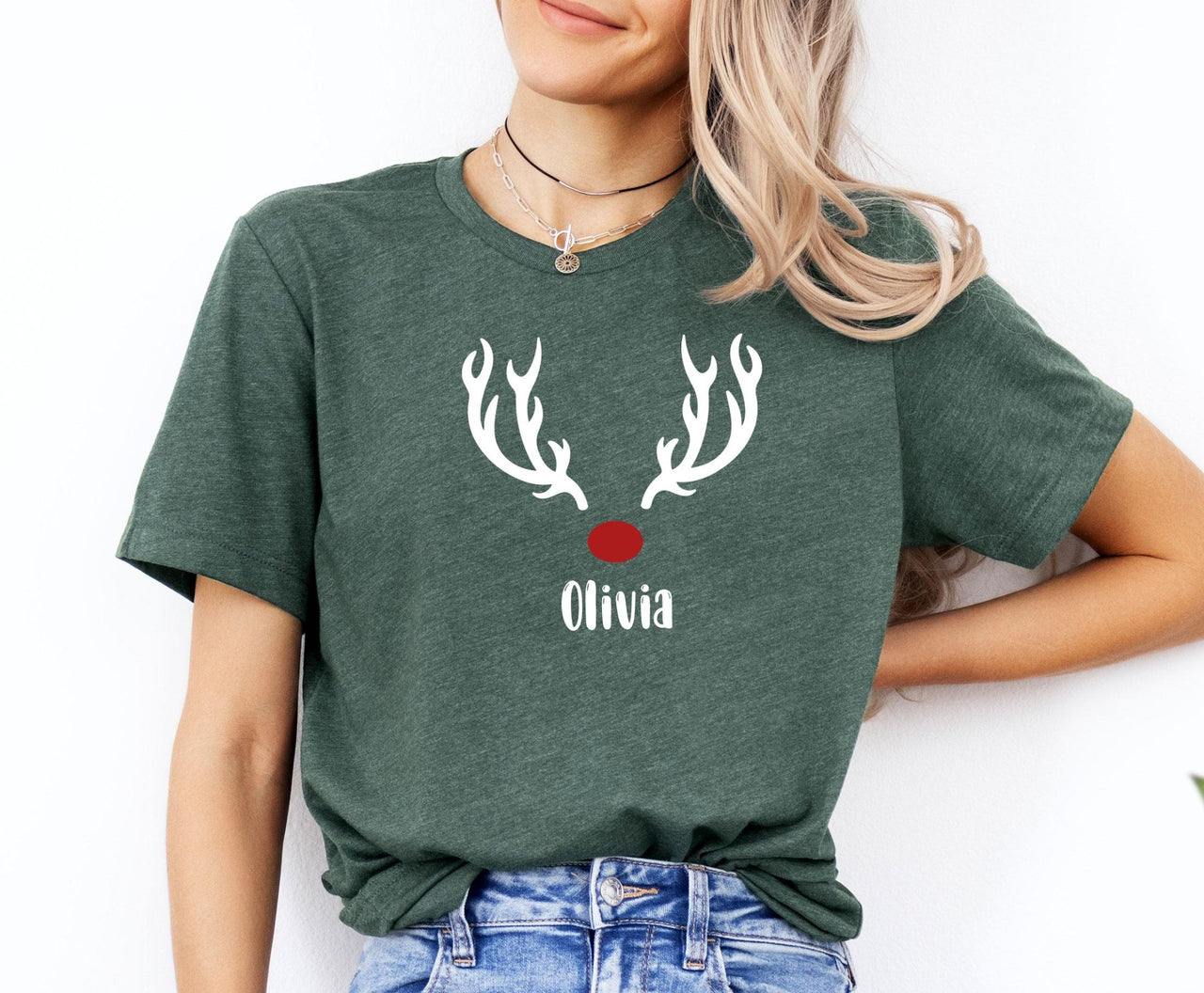 Reindeer Christmas Shirt - lismoreboutique - Unisex T-Shirt - Christmas_Gift