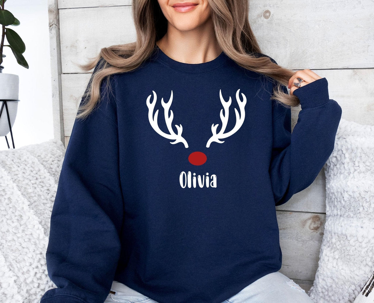 Reindeer Sweatshirt - Lismore Boutique - Sweatshirt - christmas_family