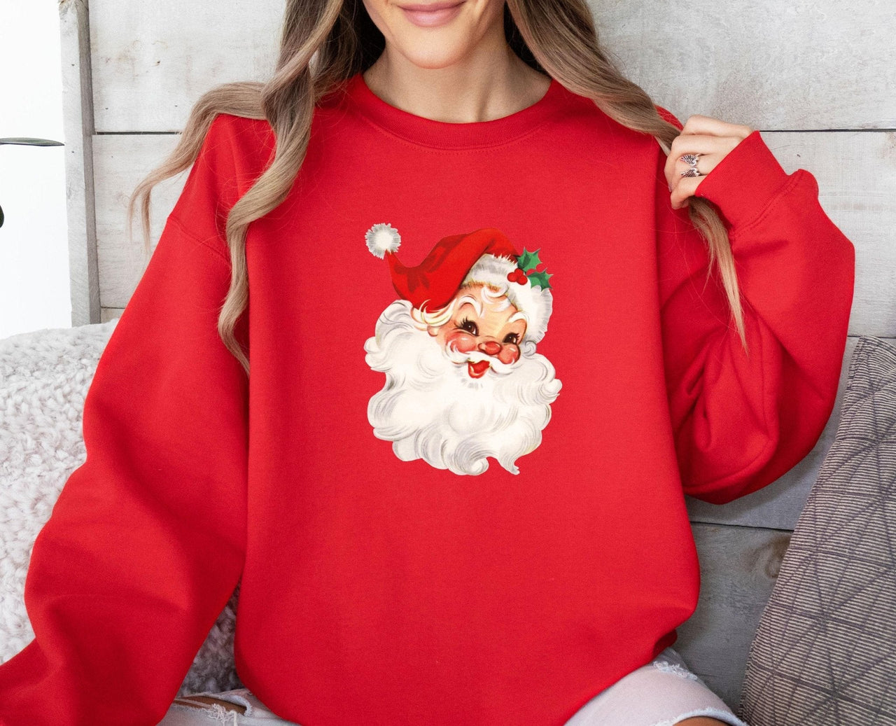 Santa Christmas Sweatshirt - Lismore Boutique - Sweatshirt - christmas_Crewneck