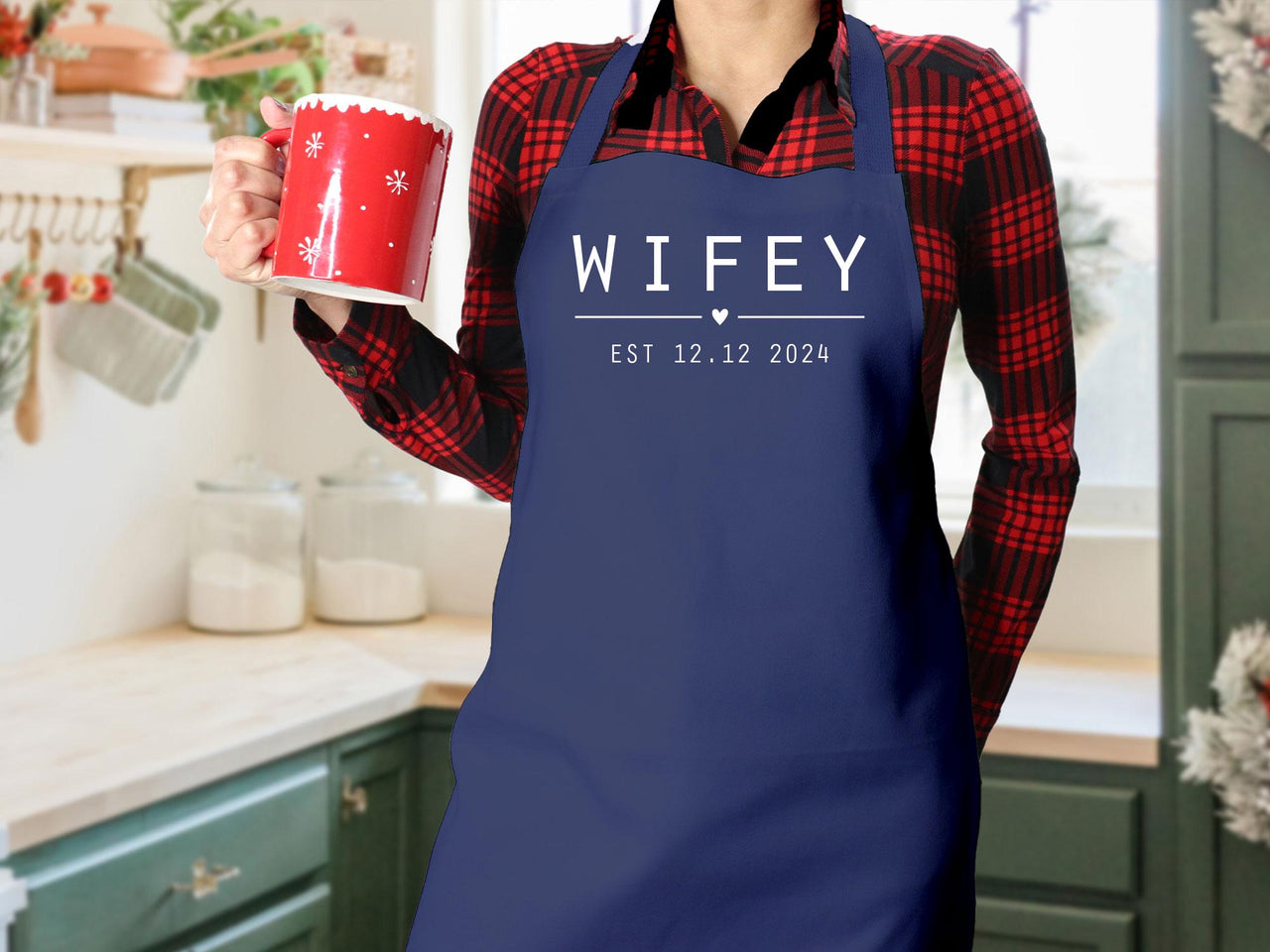 Wifey Hubby Apron - lismoreboutique - baking_apron