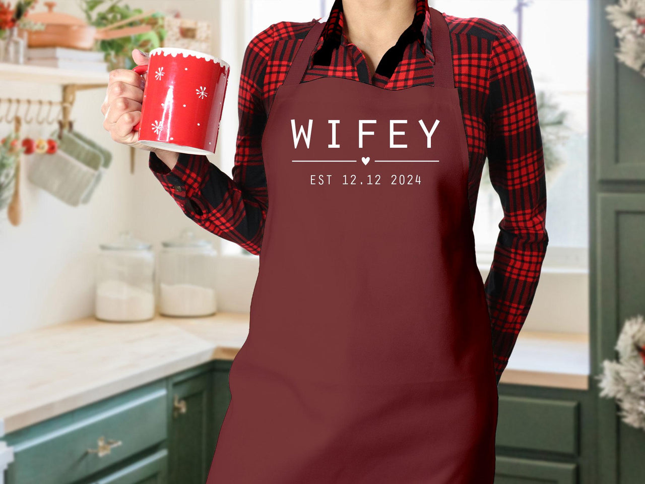 Wifey Hubby Apron - lismoreboutique - baking_apron