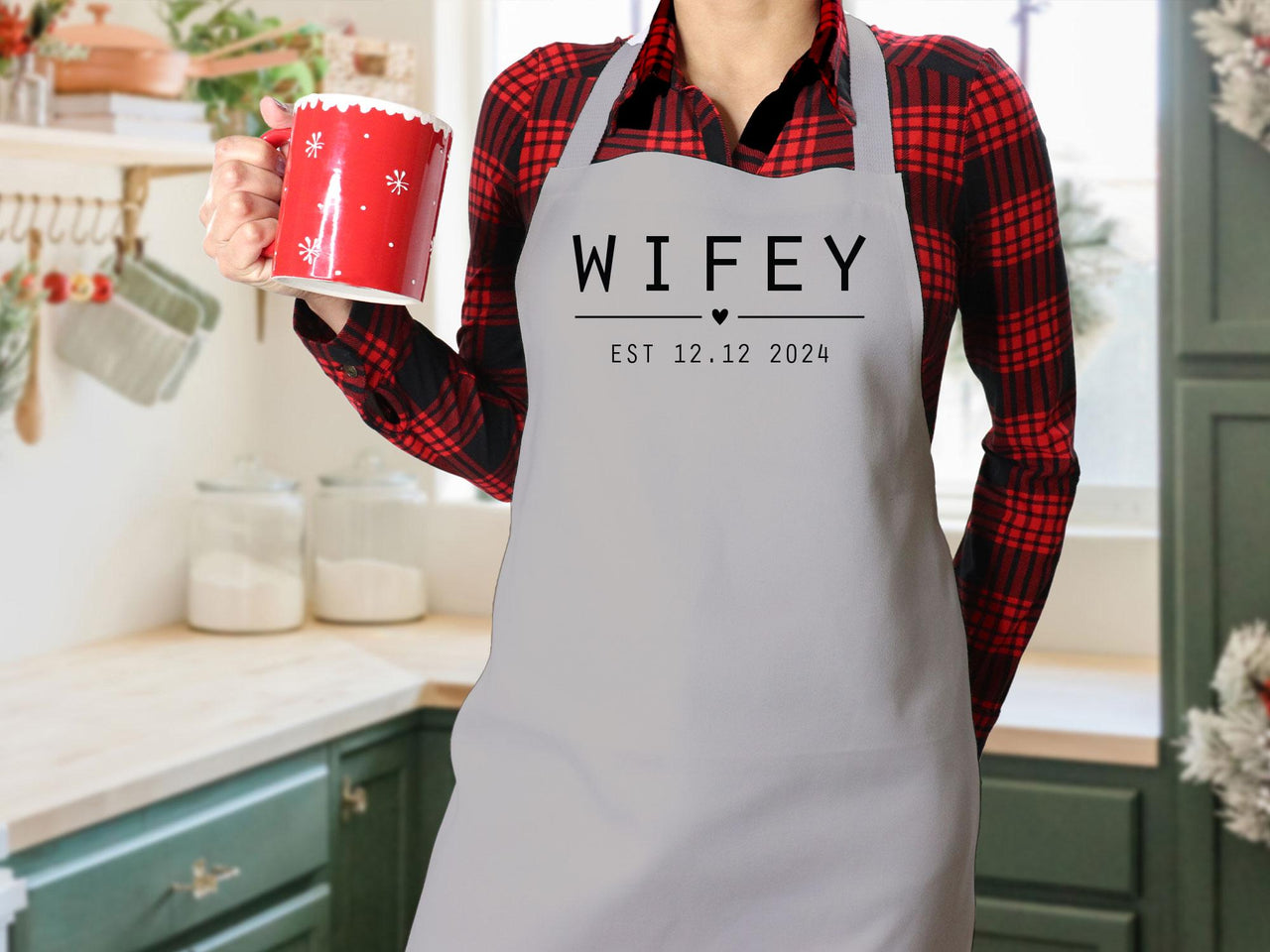 Wifey Hubby Apron - lismoreboutique - baking_apron