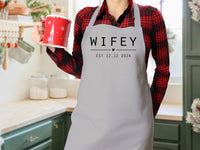 Thumbnail for Wifey Hubby Apron - lismoreboutique - baking_apron