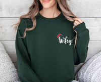 Thumbnail for Wifey Hubby Christmas Sweater - Lismore Boutique - Sweatshirt - christmas_Sweatshirt