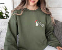 Thumbnail for Wifey Hubby Christmas Sweater - Lismore Boutique - Sweatshirt - christmas_Sweatshirt