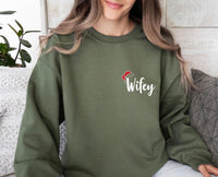 Thumbnail for Wifey Hubby Christmas Sweater - lismoreboutique - Sweatshirt - christmas_Sweatshirt