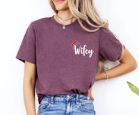 Thumbnail for Wifey Hubby Christmas Tee - lismoreboutique - Unisex T-Shirt - Christmas_Couple_Tee