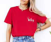 Thumbnail for Wifey Hubby Christmas Tee - lismoreboutique - Unisex T-Shirt - Christmas_Couple_Tee